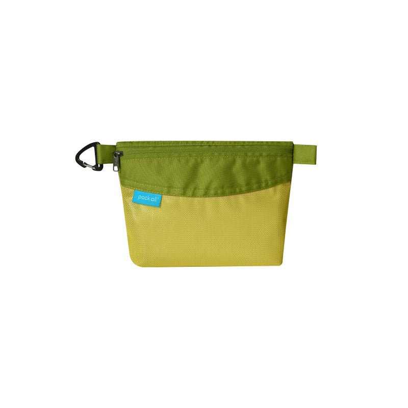 pack all Water-resistant Material Zipper Pouch  Mesh Zipper Bag for Storage  Travel  Office (Small  Green) - Image 1